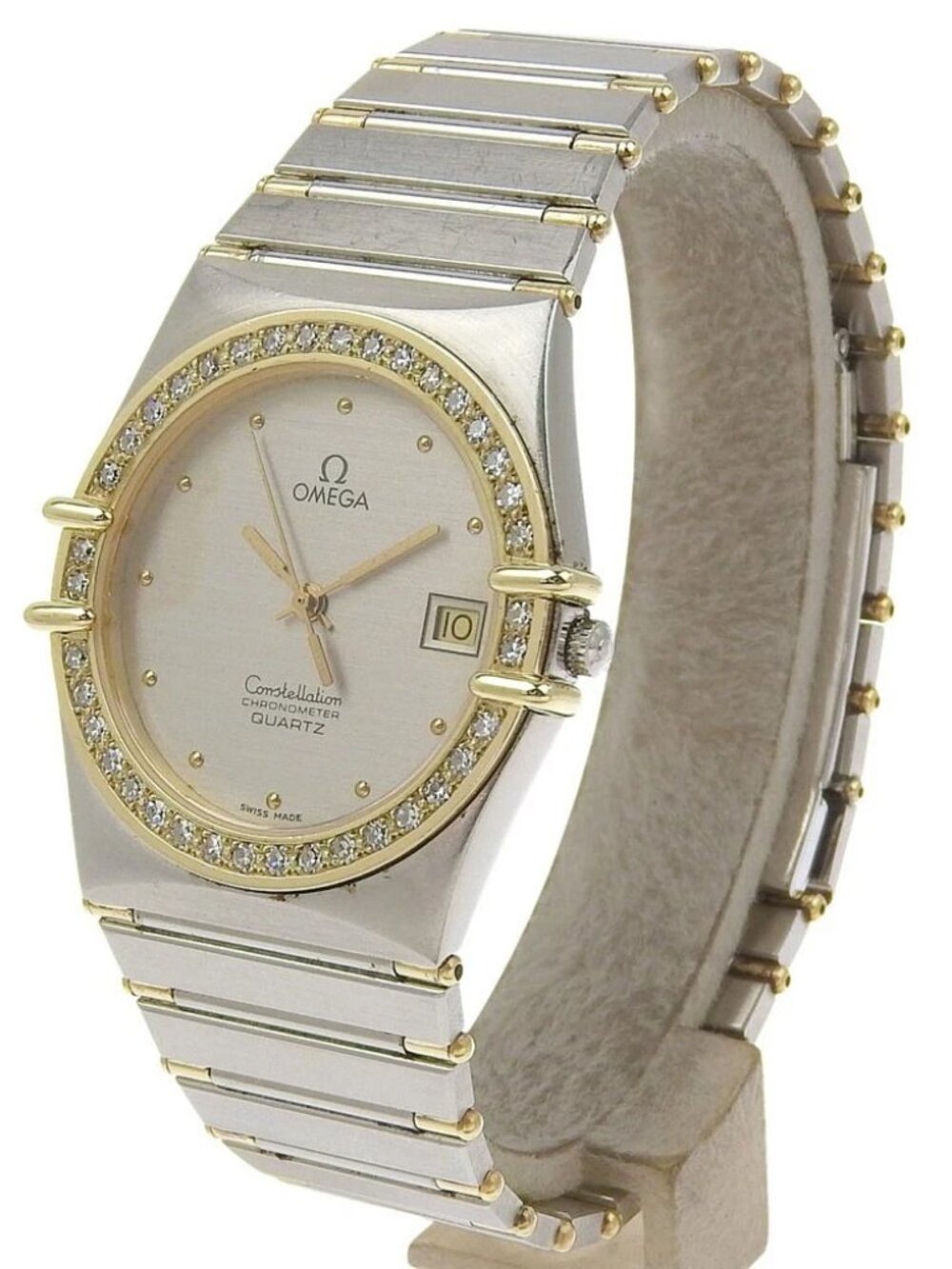 OMEGA Constellation Watches SilverDial Stainless Steel/diamond Quartz Anal...